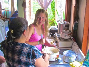 Learning to make cinnamon rolls with homestay mom by Chill Expeditions,